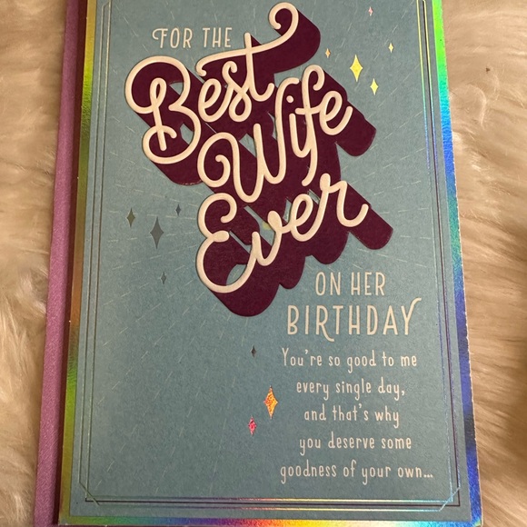 💥10/$10 Best Wife Ever Birthday Card - Picture 1 of 4